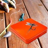 Maxbell Fly Box Fishing Tackle Storage Container Fly Hook Box Fly Fishing Tackle Box Orange