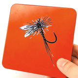 Maxbell Fly Box Fishing Tackle Storage Container Fly Hook Box Fly Fishing Tackle Box Orange
