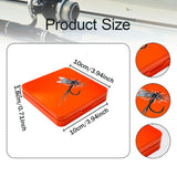 Maxbell Fly Box Fishing Tackle Storage Container Fly Hook Box Fly Fishing Tackle Box Orange