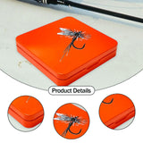 Maxbell Fly Box Fishing Tackle Storage Container Fly Hook Box Fly Fishing Tackle Box Orange
