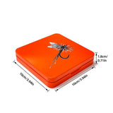 Maxbell Fly Box Fishing Tackle Storage Container Fly Hook Box Fly Fishing Tackle Box Orange