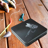 Maxbell Fly Box Fishing Tackle Storage Container Fly Hook Box Fly Fishing Tackle Box Black