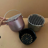 Maxbell Barbecue Stoves Grill Barbecue Grill for Household Friend Gathering Backyard violet
