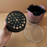 Maxbell Barbecue Stoves Grill Barbecue Grill for Household Friend Gathering Backyard violet