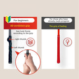 Maxbell Golf Swing Trainer Adults Golf Grip Trainer for Flexibility Hitting Chipping Red