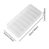Maxbell Double-sided Lure Box Clear Water Resistant Multipurpose Fishing Tackle Box 19x9.5x2.5cm