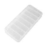 Maxbell Double-sided Lure Box Clear Water Resistant Multipurpose Fishing Tackle Box 19x9.5x2.5cm