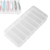 Maxbell Double-sided Lure Box Clear Water Resistant Multipurpose Fishing Tackle Box 19x9.5x2.5cm