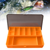 Maxbell Fishing Tackle Box Sturdy Lure Box for Enthusiast Outdoor Fishing Freshwater Orange