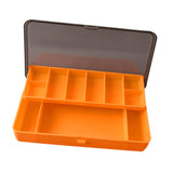Maxbell Fishing Tackle Box Sturdy Lure Box for Enthusiast Outdoor Fishing Freshwater Orange
