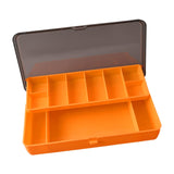 Maxbell Fishing Tackle Box Sturdy Lure Box for Enthusiast Outdoor Fishing Freshwater Orange