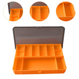 Maxbell Fishing Tackle Box Sturdy Lure Box for Enthusiast Outdoor Fishing Freshwater Orange
