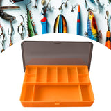 Maxbell Fishing Tackle Box Sturdy Lure Box for Enthusiast Outdoor Fishing Freshwater Orange
