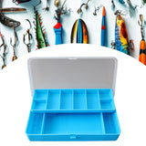 Maxbell Fishing Tackle Box Sturdy Lure Box for Enthusiast Outdoor Fishing Freshwater Blue