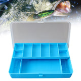 Maxbell Fishing Tackle Box Sturdy Lure Box for Enthusiast Outdoor Fishing Freshwater Blue