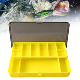 Maxbell Fishing Tackle Box Sturdy Lure Box for Enthusiast Outdoor Fishing Freshwater Yellow