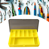 Maxbell Fishing Tackle Box Sturdy Lure Box for Enthusiast Outdoor Fishing Freshwater Yellow