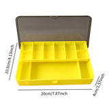 Maxbell Fishing Tackle Box Sturdy Lure Box for Enthusiast Outdoor Fishing Freshwater Yellow