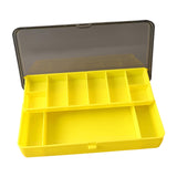 Maxbell Fishing Tackle Box Sturdy Lure Box for Enthusiast Outdoor Fishing Freshwater Yellow