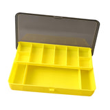 Maxbell Fishing Tackle Box Sturdy Lure Box for Enthusiast Outdoor Fishing Freshwater Yellow