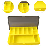 Maxbell Fishing Tackle Box Sturdy Lure Box for Enthusiast Outdoor Fishing Freshwater Yellow