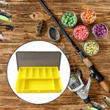 Maxbell Fishing Tackle Box Sturdy Lure Box for Enthusiast Outdoor Fishing Freshwater Yellow
