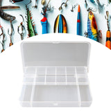 Maxbell Fishing Tackle Box Sturdy Lure Box for Enthusiast Outdoor Fishing Freshwater Clear