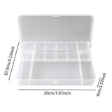 Maxbell Fishing Tackle Box Sturdy Lure Box for Enthusiast Outdoor Fishing Freshwater Clear