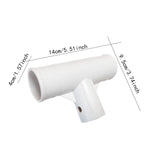 Maxbell 4xPool Hose Tee Joint Leakproof Sturdy Construction Hose Adapter Accessories