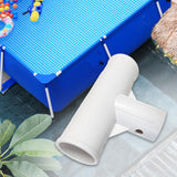 Maxbell 4xPool Hose Tee Joint Leakproof Sturdy Construction Hose Adapter Accessories