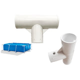 Maxbell 4xPool Hose Tee Joint Leakproof Sturdy Construction Hose Adapter Accessories