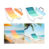 Maxbell Foldable Beach Chair Portable Non Slip Stable Lightweight Outdoor recliner Orange
