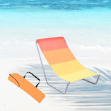 Maxbell Foldable Beach Chair Portable Non Slip Stable Lightweight Outdoor recliner Orange