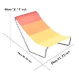 Maxbell Foldable Beach Chair Portable Non Slip Stable Lightweight Outdoor recliner Orange