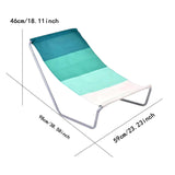 Maxbell Foldable Beach Chair Portable Non Slip Stable Lightweight Outdoor recliner Green