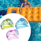 Maxbell Pool Float with Canopy with Cup Holder Compact Lounger for Lake Summer Beach green