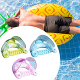 Maxbell Pool Float with Canopy with Cup Holder Compact Lounger for Lake Summer Beach green