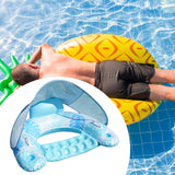 Maxbell Pool Float with Canopy with Cup Holder Compact Lounger for Lake Summer Beach blue
