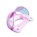 Maxbell Pool Float with Canopy with Cup Holder Compact Lounger for Lake Summer Beach pink