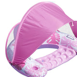 Maxbell Inflatable Pool Float with Large Canopy Float Bed for Water Funs Party Travel pink