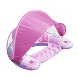 Maxbell Inflatable Pool Float with Large Canopy Float Bed for Water Funs Party Travel pink