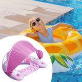 Maxbell Inflatable Pool Float with Large Canopy Float Bed for Water Funs Party Travel pink