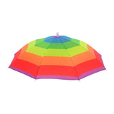 Maxbell Hands Free Umbrella Hat Compact Fishing Umbrella Cap for Walking Summer Gift Rainbow
