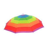 Maxbell Hands Free Umbrella Hat Compact Fishing Umbrella Cap for Walking Summer Gift Rainbow
