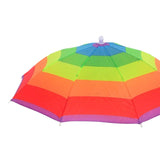 Maxbell Hands Free Umbrella Hat Compact Fishing Umbrella Cap for Walking Summer Gift Rainbow