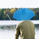Maxbell Hands Free Umbrella Hat Compact Fishing Umbrella Cap for Walking Summer Gift Blue