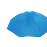 Maxbell Hands Free Umbrella Hat Compact Fishing Umbrella Cap for Walking Summer Gift Blue