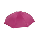 Maxbell Hands Free Umbrella Hat Compact Fishing Umbrella Cap for Walking Summer Gift Rose Red
