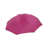 Maxbell Hands Free Umbrella Hat Compact Fishing Umbrella Cap for Walking Summer Gift Rose Red