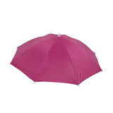 Maxbell Hands Free Umbrella Hat Compact Fishing Umbrella Cap for Walking Summer Gift Rose Red